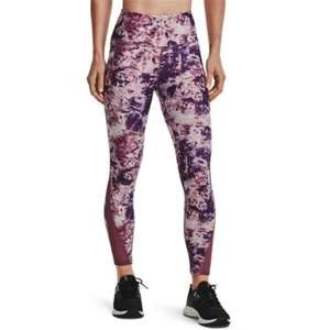Under  Armour XS UK Ash Plumb Women's Yoga Gym Run Leggings Tights BNWT RRP £45 - Picture 1 of 10