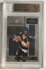2005 Playoff Prestige AARON RODGERS Rc Draft Picks #DP2 BGS 9.5 Gem Mint