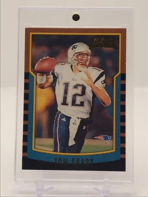 TOM BRADY 2000 BOWMAN FOOTBALL ROOKIE NEW ENGLAND PATRIOTS #236 RC Q5775 - Image 1 of 2