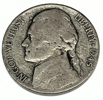 # C3406    U.S.  WAR DATE NICKEL   1945-P - Image 1 of 2