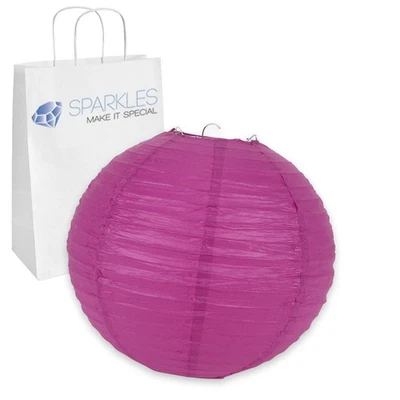 50 piezas Linterna de papel china de 10 pulgadas - Fucsia - Boda Fiesta Evento wc Foto 1 de 4