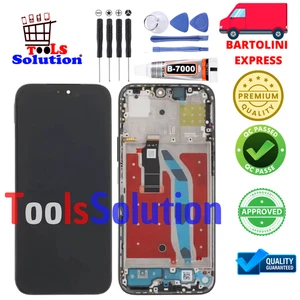 DISPLAY ORIGINALE HONOR 200 LITE LLY-NX1  RICONDIZIONATO FRAME NERO FULL SIZE - Imagen 1 de 1