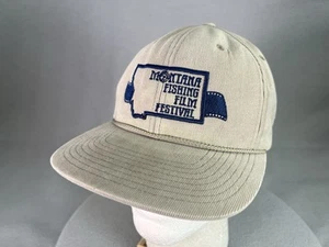 Gorra de festival de cine de pesca de Montana con borde de pana a presión bordada - Imagen 1 de 20
