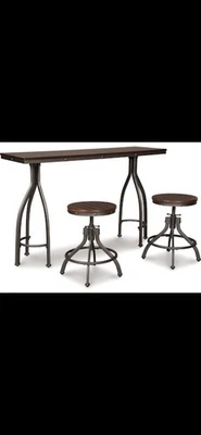 Nuevo juego de mesa de mostrador Ashley Signature Design de 3 piezas (D284-113) - Foto 1 de 4