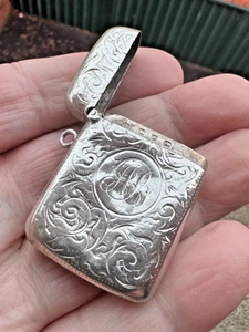 Wonderful Sterling Silver Vesta Case - M & L - Birmingham - 1886 - Picture 1 of 24