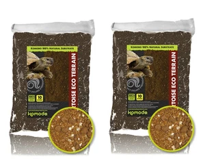 2 X 10 LTR KOMODO SCHILDKRÖTEN ERDE REPTILIEN ÖKO GELÄNDE NATURBEET SUBSTRAT - Bild 1 von 1