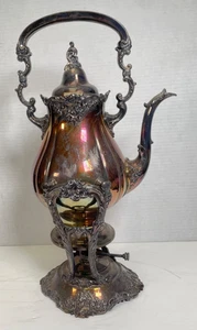 Baroque by Wallace Hot Water Kettle on Stand No. 299 Silver Plated - Picture 1 of 18