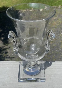 20th C. Steuben Clear Glass Campagna Form Urn Vase Mid-Century Vintage Art - Picture 1 of 8