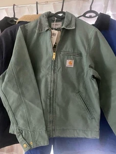 Giacca Carhartt Detroit Silver Pine taglia S nuova con etichette - Foto 1 di 6