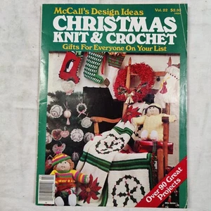 Rare 1985 McCall's Christmas Gifts Yarn Knitting Crochet Pattern Book Vol 22 - Picture 1 of 24