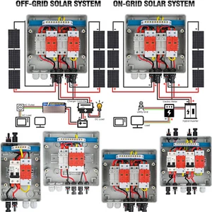 0% MwSt. Solarpanel Anschlusskasten PV DC 1/2-String Überspannungsschutz 1000W - Bild 1 von 25
