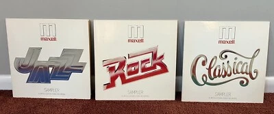 Maxell Sampler 12" Vinyl Lot (3) 1979 LPs – Rock Jazz Classical Promo Records - Image 1 of 4