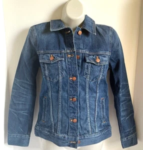 Madewell Classic Denim Jeansjacke XS Blau Damen Distressed Baumwolle Classic - Bild 1 von 9