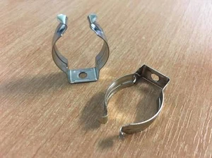 2 x T8 25mm Metal Clips Fixing Mounting Vivarium Fluorescent Lamp Holders - Picture 1 of 1