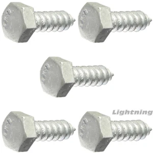 3/8 x 3 "Pernos de retraso Cabeza hexagonal Acero galvanizado Tornillos de madera de alta resistencia Cantidad 50 - Imagen 1 de 3
