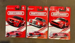 2024 Matchbox Red Edition (3)- MUSTANG, HOLDEN & MERCEDES Target - Picture 1 of 3