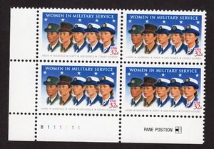 Scott #3174 Women in Military Service Plate Block of 4 Stamps - MNH - Picture 1 of 1