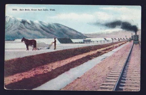 SALT LAKE CITY UTAH UT 1916 Salt Beds Train Vintage Postcard - Picture 1 of 2