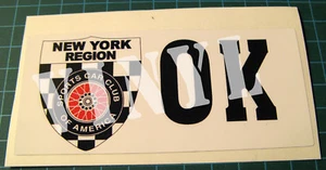 NY REGION TRANS AM TECH INSPECTION OK-VINYL DECAL STICKER-SCCA - VINTAGE RACING - Picture 1 of 13