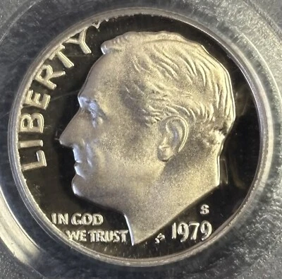1979-S Roosevelt Dime Proof PGCS PR69DCAM Type 2 Blue Label - Image 1 of 4