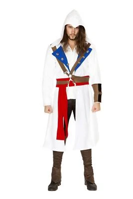 3pc Men's The Assassins Warrior Halloween Cosplay Costume - Photo 1/2