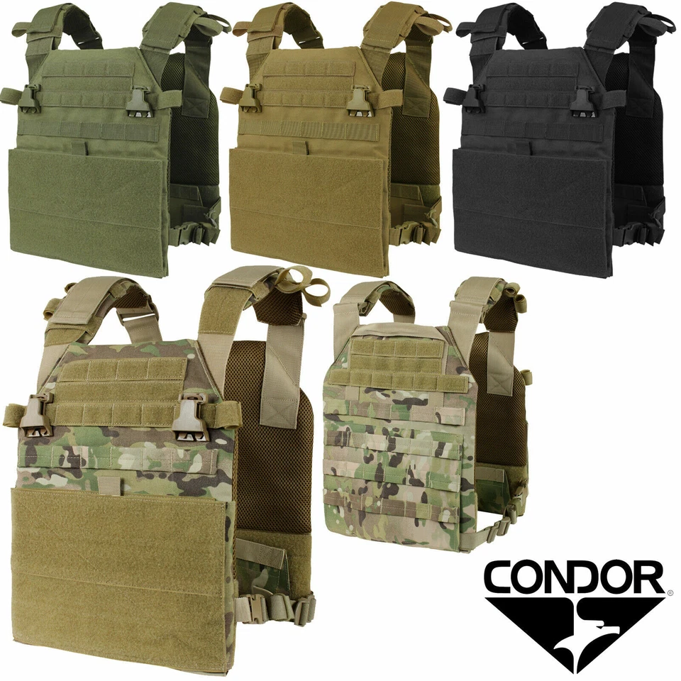 Condor 201079 Tactical MOLLE PALS Hook and Loop VAS Vanquish Plate Carrier Vest