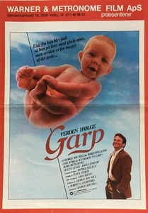 The World According To Garp Robin Williams Mary 1982 Danish Movie Press Release - Picture 1 of 3