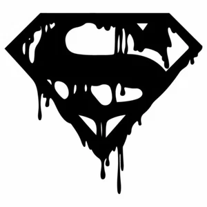 5" SUPERMAN MELTING Vinyl Decal Sticker Car Window Laptop DC Comics Super Man - Picture 1 of 24