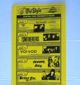 Richard Lewis Smithereens Theater original 1990 Concert Handbill  Ace Frehley - Picture 1 of 7