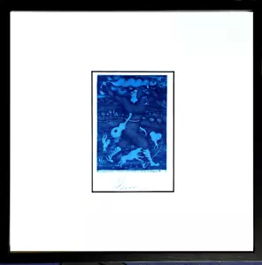 Arik Brauer Spring Wind Hand-Signed, Color Etching with Frame, Gift - Picture 1 of 6