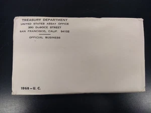 9  1968 US Mint Uncirculated Mint Set in Sealed Envelope - 1 opened (10)total - Picture 1 of 7