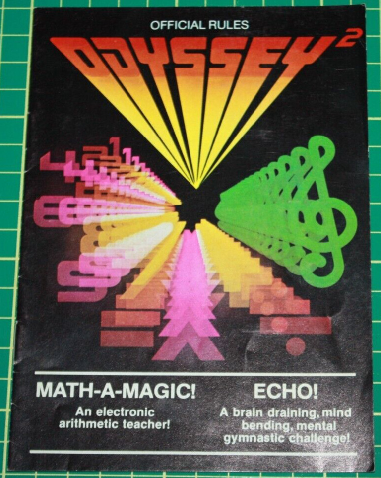 Odyssey 2 Game Manual: Math-A-Magic! Echo!