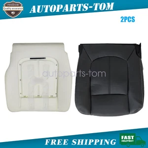 For 2011-2016 Ford F250 Lariat Driver Bottom Leather Seat Cover & Foam Cushion - Picture 1 of 13