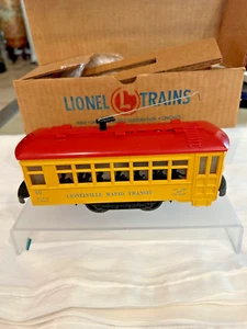 LIONEL 60 #3 LIONELVILLE RAPID TRANSIT TROLLEY(BLUE LETTERS)-BLT-5-55 LK/N - Picture 1 of 4