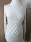 Exquisite Ted Baker Asymmetric Cream Size 1 Long sleeves knit Jumper top BNWOT