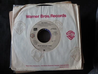 RAY PRICE - Willie, Write Me A Song PROMO Unplayed Old Stock  - Image 1 of 2