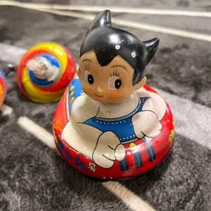 Tada Seisakusho Soft vinyi Tin Toy Astro Boy Parent and Child Disc Used - Picture 1 of 10