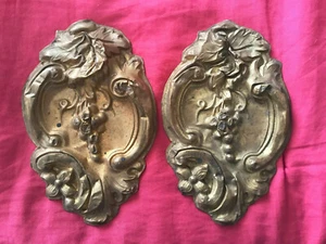 DUE COPPIE DI ANTICHE PALMETTE DELL'OTTOCENTO - Foto 1 di 9