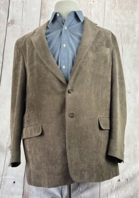 Jaqueta masculina LaCrosse terno blazer 46R marrom veludo interno zíper forro de malha muito bom estado usado - Imagem 1 de 4