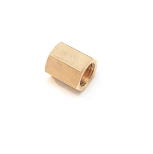 Pipe Coupling 1/4" Female BSP Brass Fitting British Thread Joiner Adapter - Picture 1 of 6