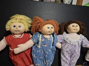 1984 MN Thomas Original Dolls  Cabbage Patch Kids  Set Of 3  - Picture 1 of 7