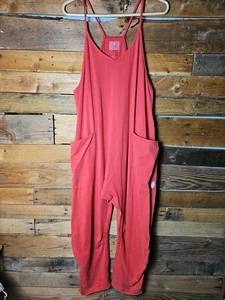 Free People FP Movement Hot Shot Body Romper Women Small Burgandy Jumpsuit NWT - Picture 1 of 11