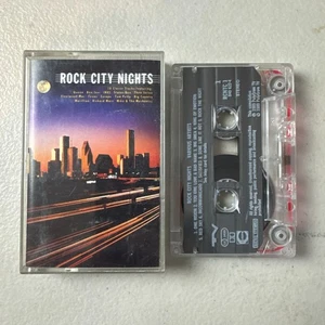 VARIOUS - ROCK CITY NIGHTS Cassette Compilation Album QUEEN BON JOVI - Imagen 1 de 2