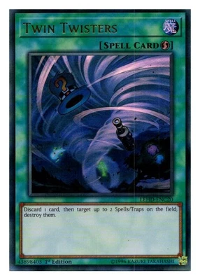 Twin Twisters Ultra Rare Legendary Hero Decks LEHD-ENC20 NM - Image 1 of 2