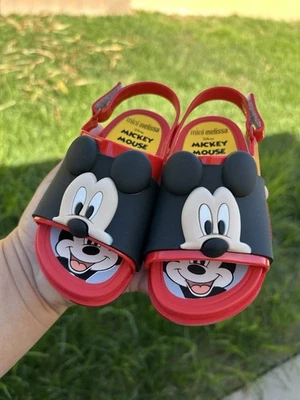 mickey mouse mini melissa sandals 8 - Image 1 of 4
