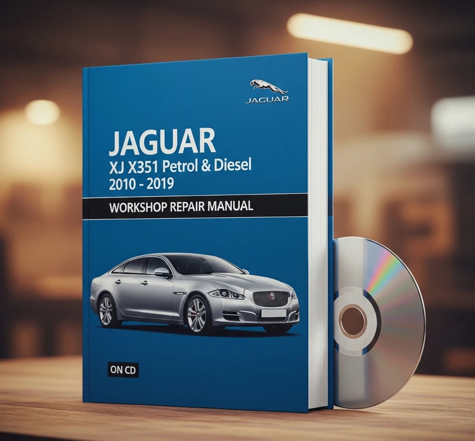 Jaguar XJ X351 Petrol & Diesel 2010 - 2019 Workshop Repair Manual on CD. - Изображение 1 из 1