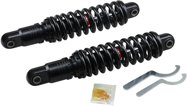 DS 13" Ride-Height Adjustable Shocks Heavy Duty Black Harley Davidson Dyna - Image 1 of 1