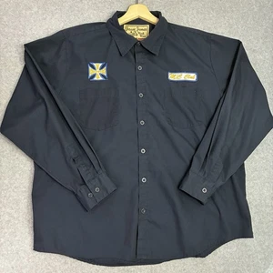 West Coast Choppers Jesse James Arbeitshemd Herren XL Schwarz Langarm Biker - Bild 1 von 8