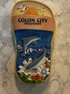 Vintage Souvenir Colon City Refrigerator Magnet. (AQ) - Picture 1 of 2