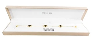 Nuevo Brazalete para Mujer Rachel Zoe Chapado en Oro 14K Plata de Ley Circonita Cúbica - Imagen 1 de 7